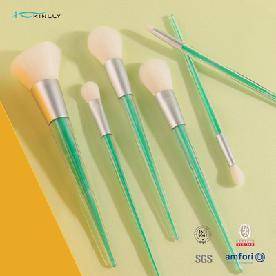 6pcs Crystal Makeup Brushes Set Soft rizza il corredo professionale della spazzola di trucco