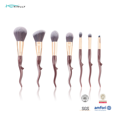 Set di pennelli su misura di Kit Vegan Eyeshadow Foundation Cosmetics della spazzola di trucco dell'OEM 7pcs