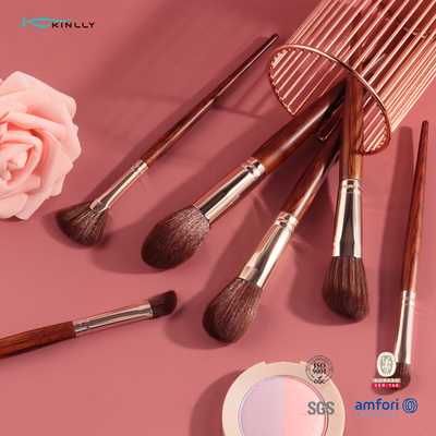 La bellezza Kit Set Of essenziale di Kinlly 6 spazzole, compone la spazzola di mescolamento del fondamento sintetico premio di Kabuki delle spazzole