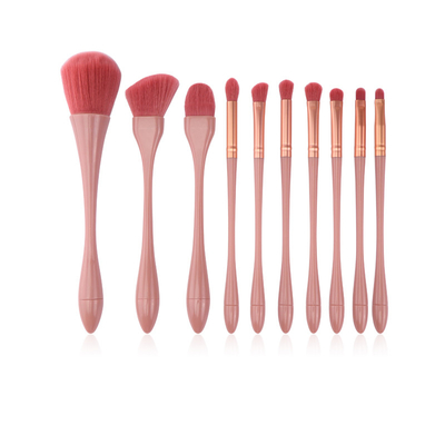 Copper Ferrule Professional Makeup Brush Set 12 Piece Per Le Donne Viaggio Bellezza