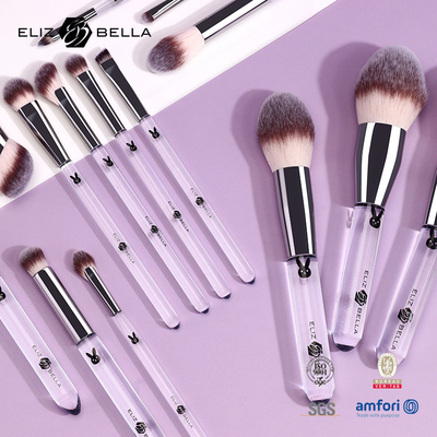 14pcs Manicotto di plastica Professional Makeup Brush Set Spazzole cosmetiche OEM