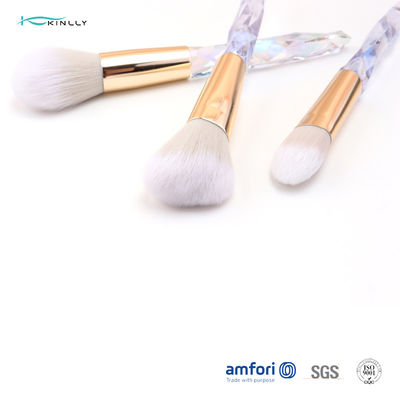 Maniglia di plastica 10pcs Diamond Makeup Brush Set dell'OEM