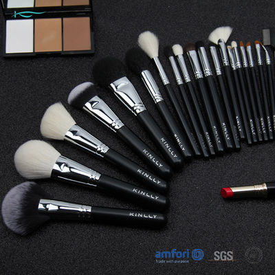 20pcs bottaio nero Ferrules Makeup Set con le spazzole