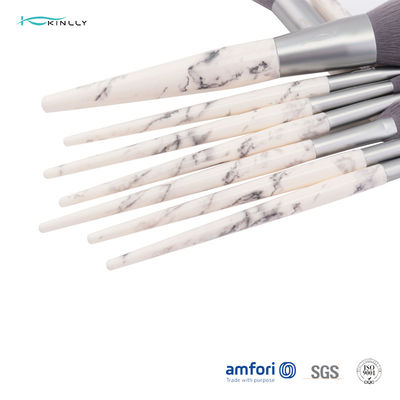 Set di pennelli cosmetico di alluminio di trucco del puntale ISO9001 9pcs