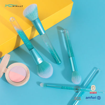 Pinselli da trucco a manico colorati 5PCS