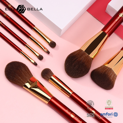 OEM Professional Makeup Brush Set Oro Ferrule di rame e maniglia di legno