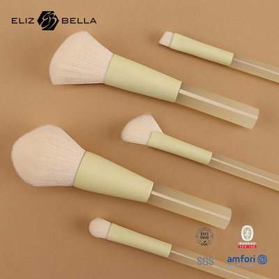 Mini Set di viaggio portatile a manico corto Set di spazzole per il trucco cosmetico sostenibile e alla moda