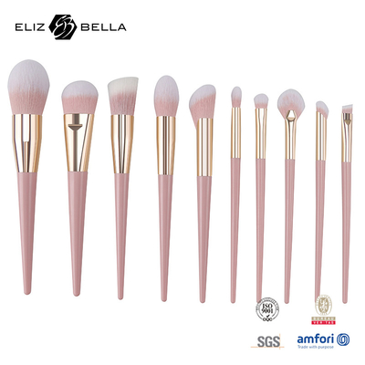 Personalizzazione OEM Design Pinselli di trucco con ferrule di alluminio lucido