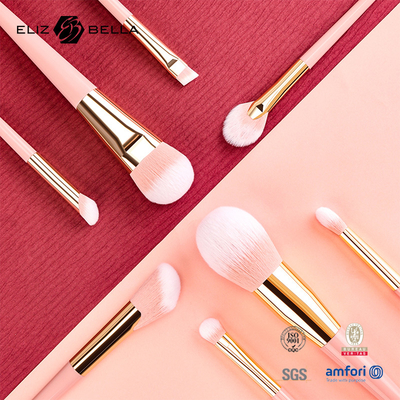 Personalizzazione OEM Design Pinselli di trucco con ferrule di alluminio lucido