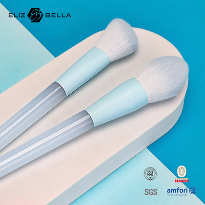 Manico di plastica LOGO personalizzato Accettato Pinselli di lusso per il trucco Pinselli per la funzione del trucco,100% capelli sintetici