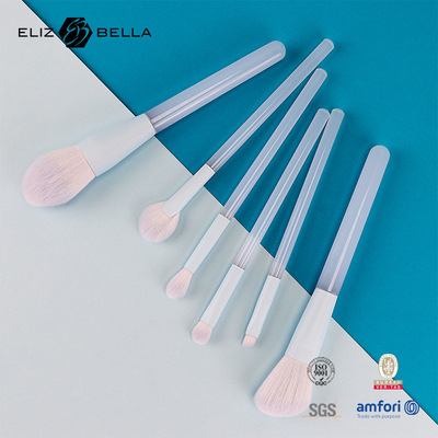 Manico di plastica LOGO personalizzato Accettato Pinselli di lusso per il trucco Pinselli per la funzione del trucco,100% capelli sintetici