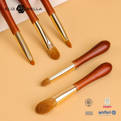 OEM / ODM Design speciale a manico corto, spazzole di trucco con capelli sintetici, disegno di etichetta privata / logo Benvenuti