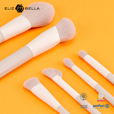 7 pcs spazzole di trucco con capelli sintetici e manico di plastica ferrule di alluminio, ordini OEM benvenuti