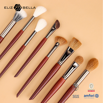 Professional Quality Makeup Brush Set Con Maniglia In Legno, Lucchese Spazzole Cosmetiche, Ordini OEM benvenuti
