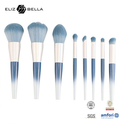 10pcs Beauty Needs Plastic Handle Travel Makeup Brush Set con capelli sintetici, ordini OEM sono i benvenuti