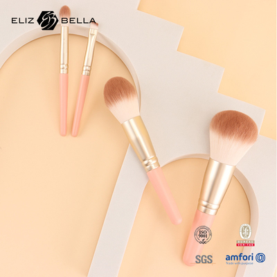 9pcs Professional Makeup Brush Set con maniglia di legno e ferrule in alluminio personalizzato