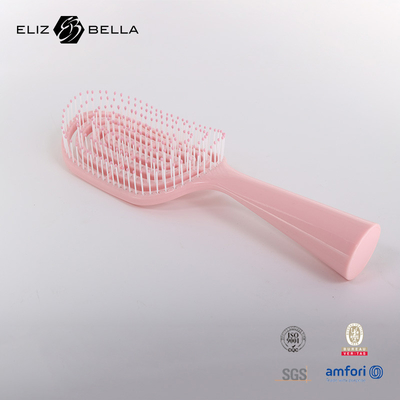 Massaggio a ventole curvo bagnato e asciutto spazzola per capelli a padella quadrata per capelli ricci spazzola personalizzata con logo