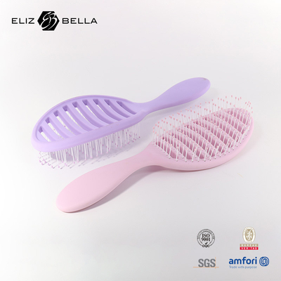 Spazzola per capelli di marca privata pettine comune pettine personalizzata pennello morbido per la facile rimozione di grovigli
