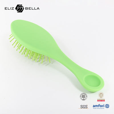 Logo personalizzato Nuovo design 100% Labirinto Biodegradabile Spazzola per capelli curva a sfiato Detangling Spazzola per capelli per donne pettine ricci