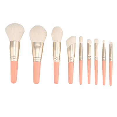 Alumini Ferrule Personal Logo Makeup Brush Kit Capelli sintetici per truccatori professionisti