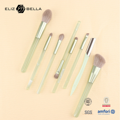 Set di spazzole per il trucco quotidiano per gli appassionati di trucco,Set di spazzole cosmetici con maniglia di plastica