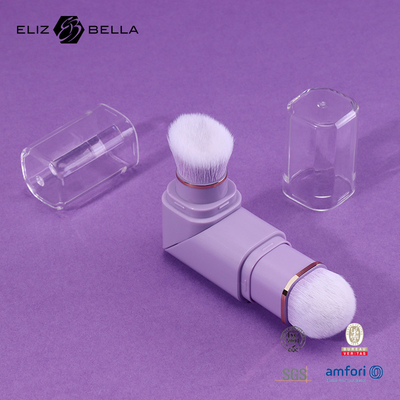 2 in 1 Design spazzola retrattile morbida resistente realizzata in modo responsabile 100% vegano spazzole per trucco per capelli in nylon per salone/casa/regalo