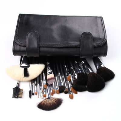 Set di spazzole per il trucco da viaggio più soffici e igienici Ideale per i ritocchi in movimento Capelli sintetici Nero/Colori personalizzati