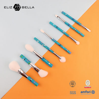 Set di spazzole per il trucco da viaggio più soffici e igienici Ideale per i ritocchi in movimento Capelli sintetici Nero/Colori personalizzati