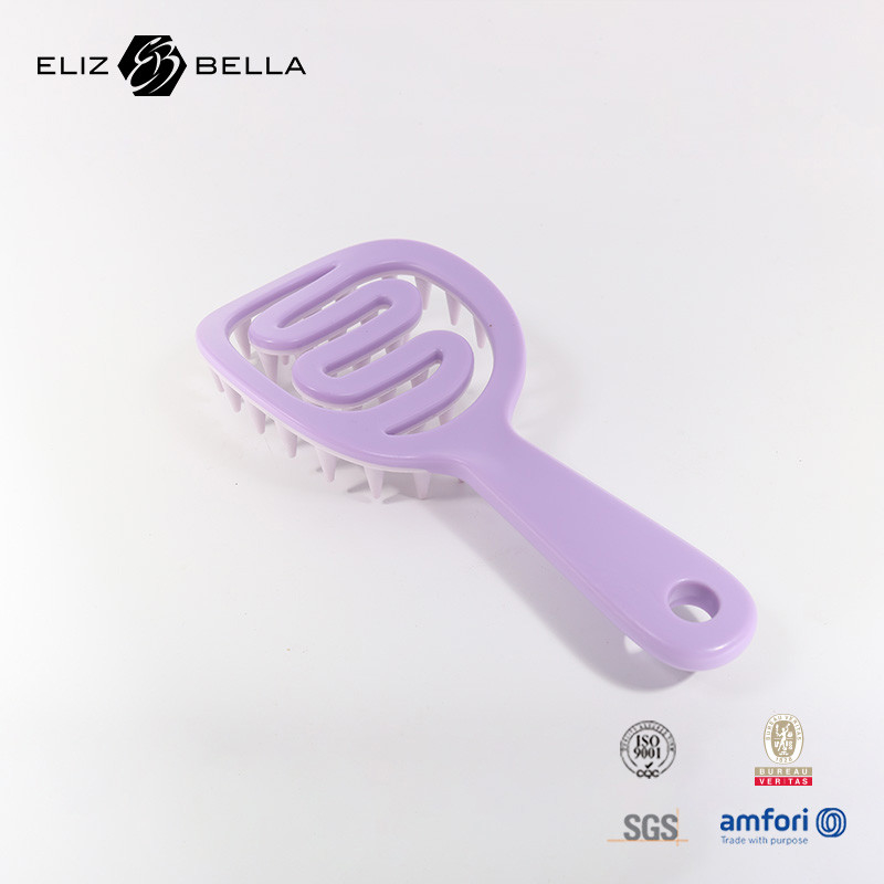 Capelli lisci senza nodi Massaggio capelluto Spazzola per capelli Portatile Spazzola per shampoo a doppio uso asciutto e bagnato