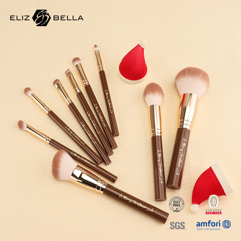 Set di spazzole per il trucco da viaggio utilizzato con BLUSHER, CONCEALER, matita per sopracciglia, Eyeliner, ordini OEM / ODM benvenuti