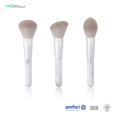 ISO9001 spazzola sintetica di alluminio di trucco dei capelli dei puntali 3pcs
