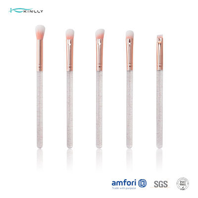 spazzole sintetiche di trucco dei capelli dell'occhio 5pcs con la maniglia di plastica
